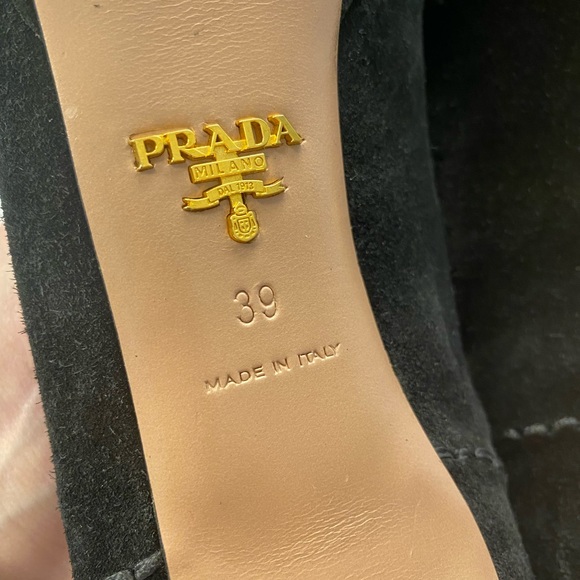 Prada suede pumps heels black 39 - Picture 9 of 11